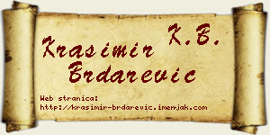 Krasimir Brdarević vizit kartica